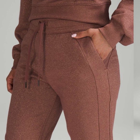 Lululemon Scuba High-Rise Jogger in Sparkle Smoky Topaz Size 6 - Picture 3 of 10